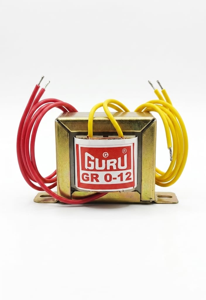 C108 Guru GR 0-12V Step Down Transformer | 12V AC Power Transformer for Electronic Projects & Power Supply Circuits