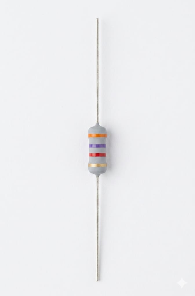 C28 High Precision Axial Lead Resistor – Color Code, Through-Hole, Durable Electronic Component(25PCS)