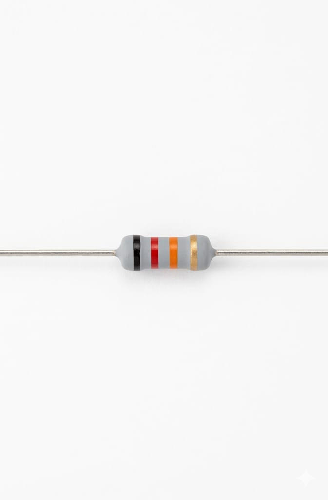 C48 2k Ohm Resistor – 1/4 Watt (0.25W) ±5% Tolerance – Metal Film Through-Hole Axial Resistor (45PCS)