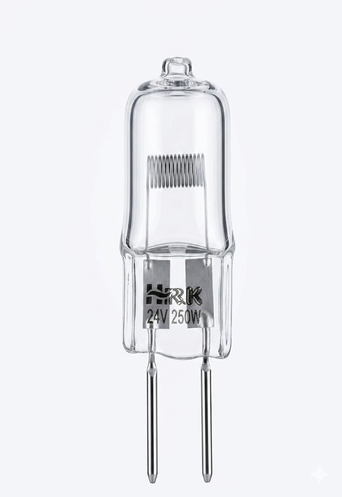 C63 24V 250W G6.35 Halogen Projector Lamp – High Intensity Bi-Pin Bulb (HRK)
