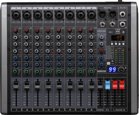 ECM8 MIXER (8 CHANNEL MIXER)