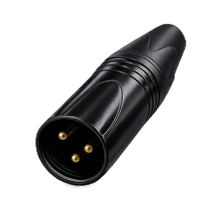 BLACK XLR MALE (MODEL M-03)