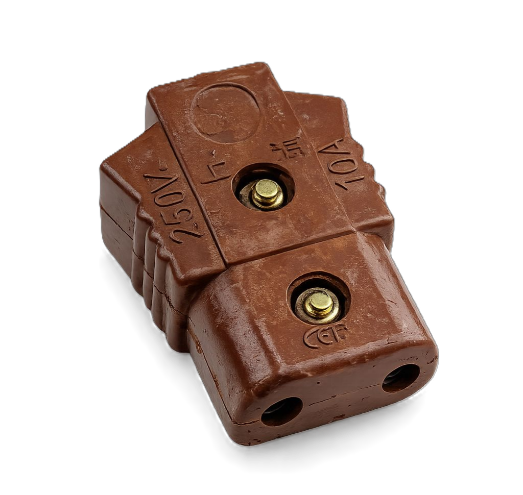 SLV BROWN FEMALE PLUG (MODEL M-28)
