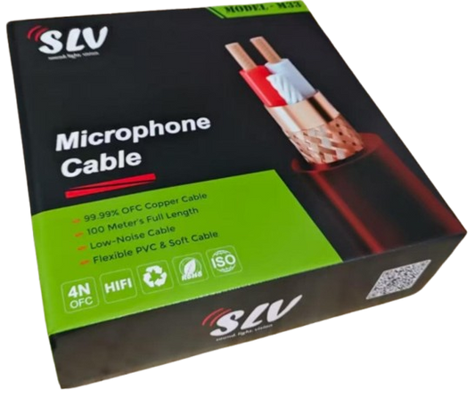 SLV M33 Microphone Wire – 100 Meter Roll (100% Full Copper)