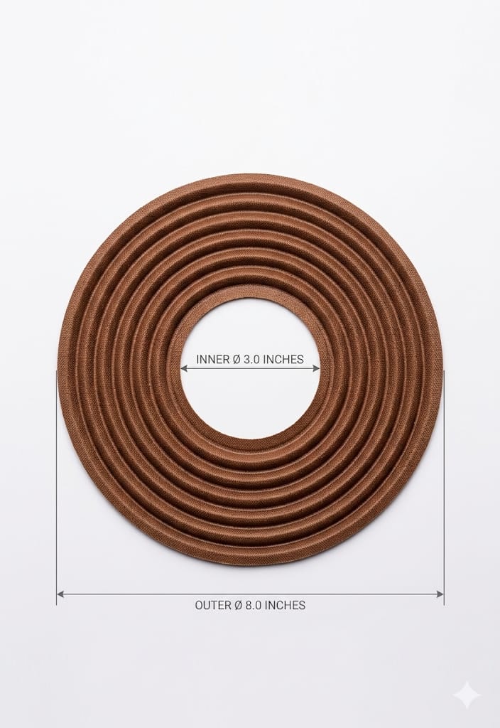 S21 8-Inch Universal Subwoofer Spider | 3.0" Inner Diameter | High-Compliance Nomex Reinforcement