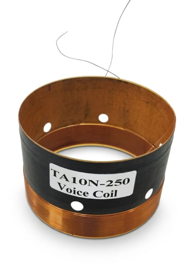 TA10N-250 High-Temperature Voice Coil – 4-Layer Copper Winding