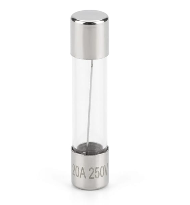 H8 20A 250V Glass Fuse Cartridge | Heavy Duty Amplifier Protection Fuse | High Current Fuse for DJ & Audio Systems