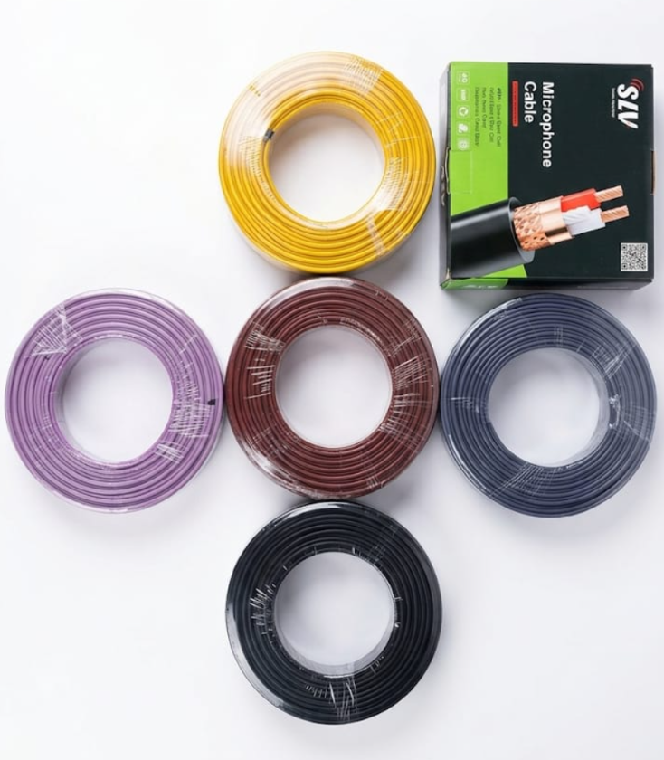 SLV M33 Microphone Wire – 100 Meter Roll (100% Full Copper)