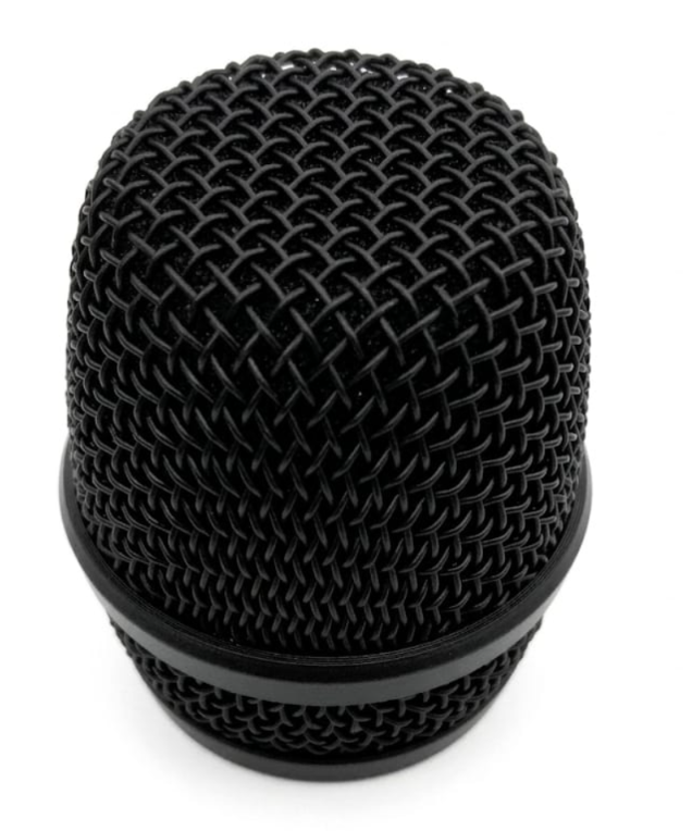 Professional Flat-Top Replacement Microphone Grille – Matte Black Series