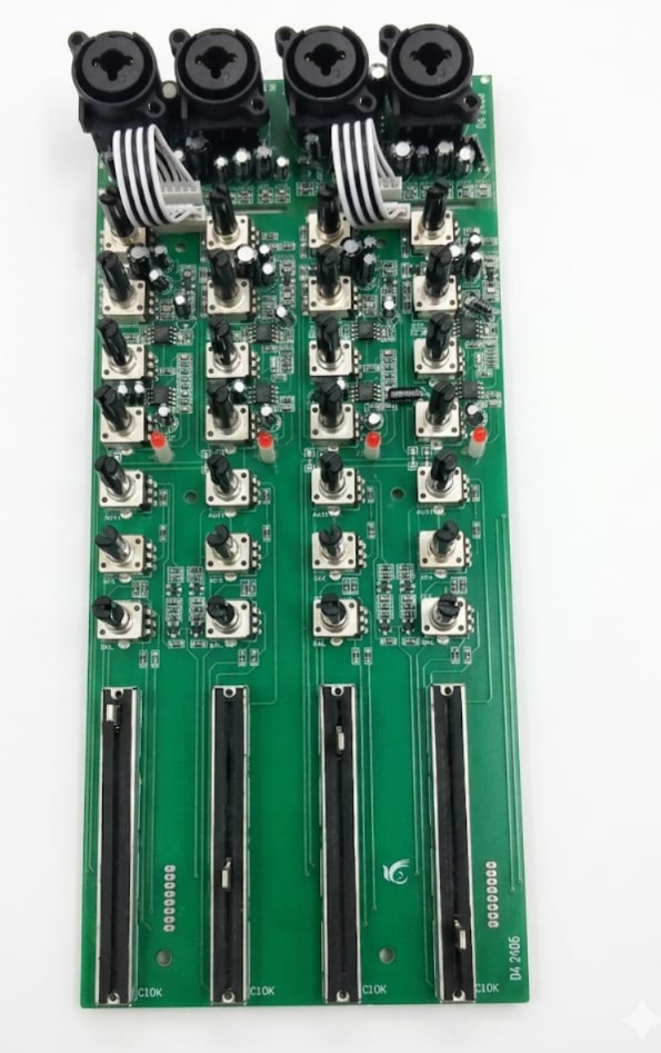 ECM-16 8-Channel Input Board - Replacement PCB for 16-Channel Audio Mixer