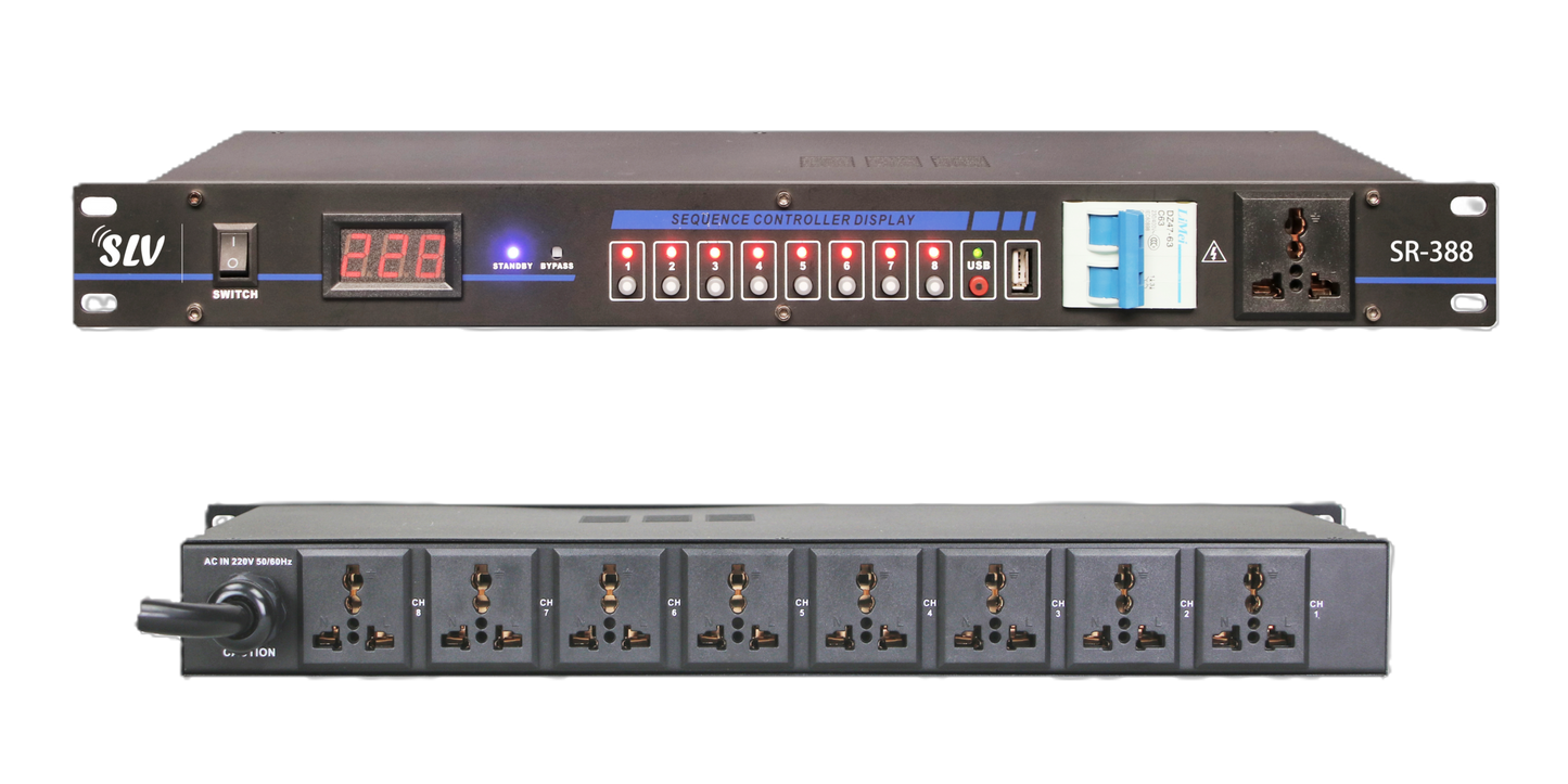 Power Sequencer – 8 Channel With Digital Voltage Display