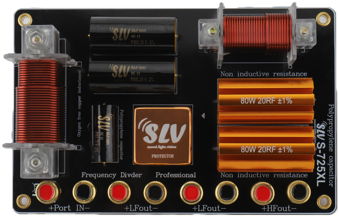 SLV S-725XL Professional 2-Way Crossover Network – High Power Frequency Divider