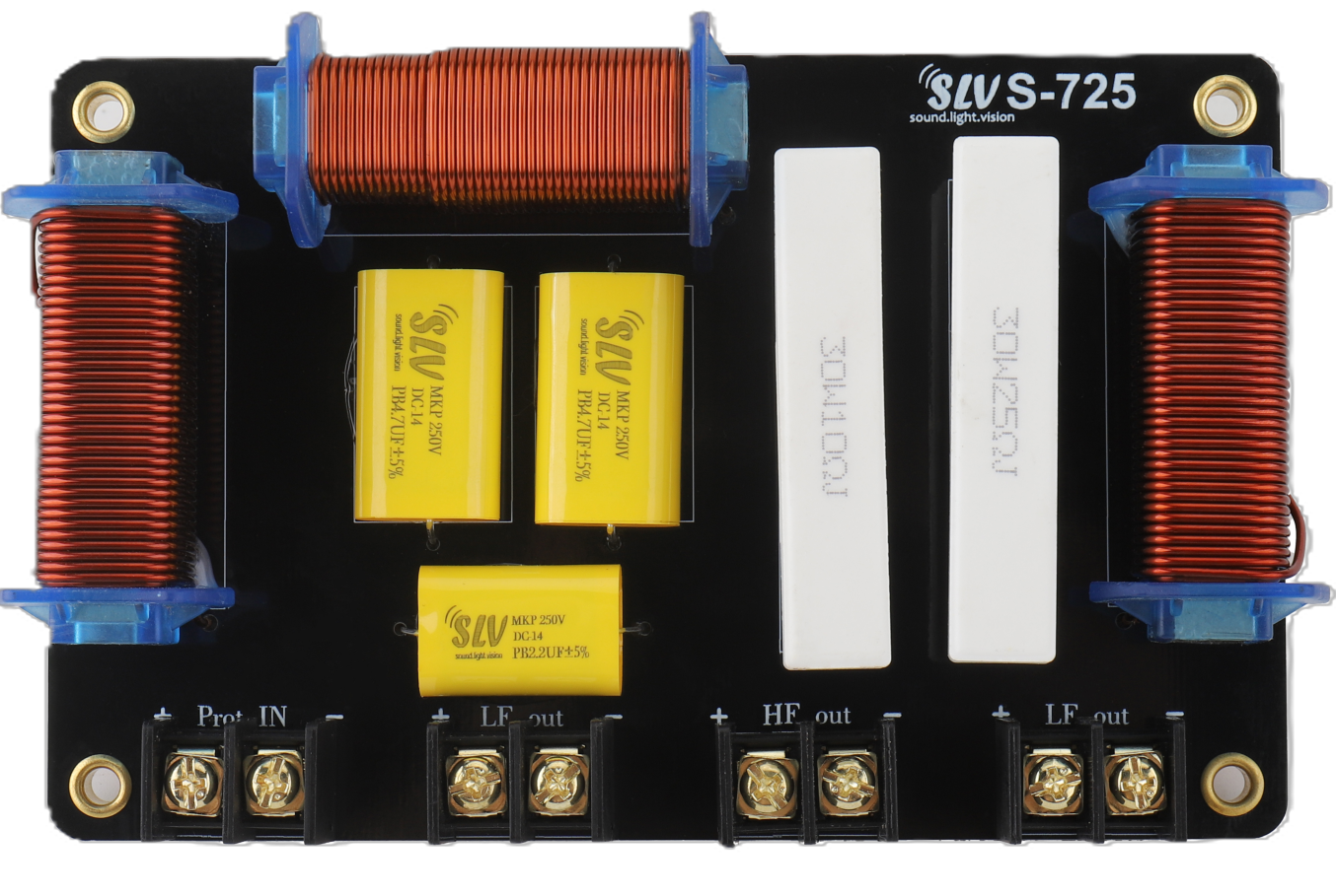 SLV S-725 Professional Crossover Network – High-Power Audio Filter Board For Dual 15inch Top