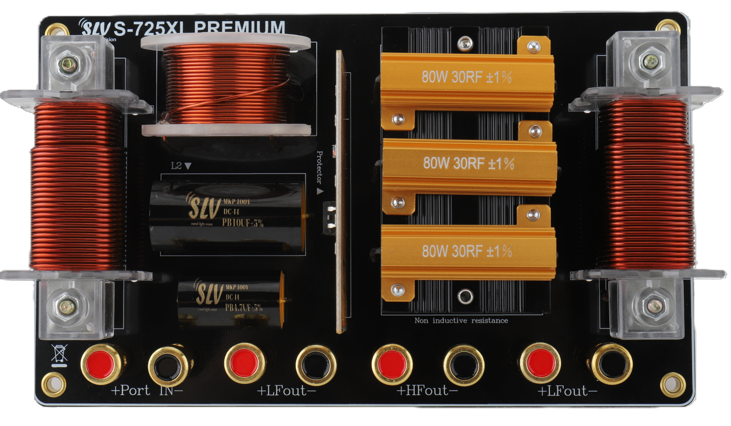 S725 XL Premium Crossover Board For Dual 2-Way Box