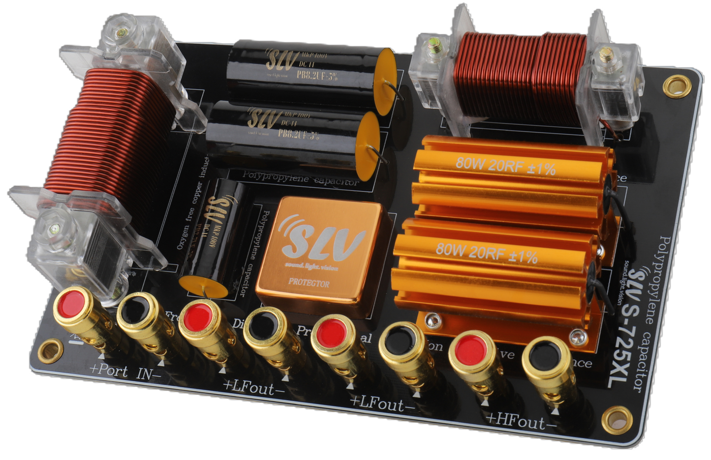 SLV S-725XL Professional 2-Way Crossover Network – High Power Frequency Divider