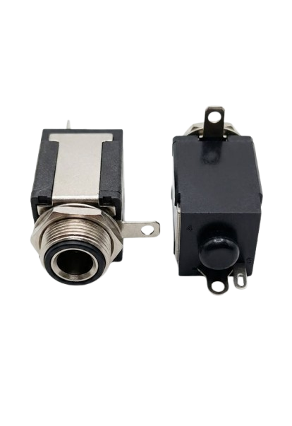 A217 6.35mm (1/4 Inch) Mono Audio Jack Socket – Panel Mount Female Audio Connector with Switch