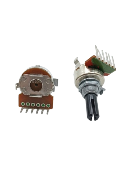A228 B503 Dual Potentiometer 50KΩ (B503) – Rotary Stereo Linear Pot with PCB Pins