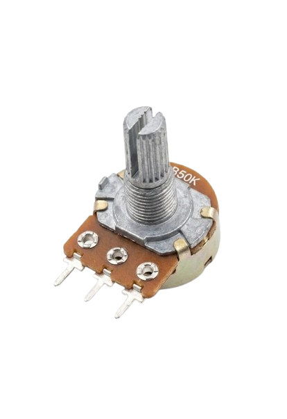 A242 B50K Linear Rotary Potentiometer (50K Ohm) – 3 Pin Volume Control Knob
