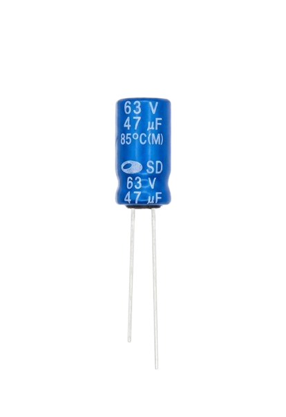 A258N 47µF 63V Electrolytic Capacitor – Radial Lead Capacitor (85°C)