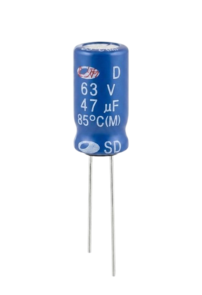A331 47µF 63V Electrolytic Capacitor – Radial Lead Aluminum Capacitor