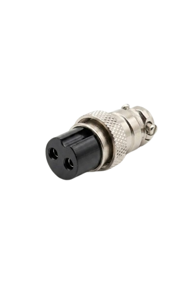 A367 2-Pin Circular Aviation Connector Plug – Metal Locking Cable Connector for Power & Signal