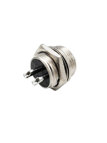 A370 DC Power Jack Socket Panel Mount – 2 Pin Female Power Connector (Metal Body)