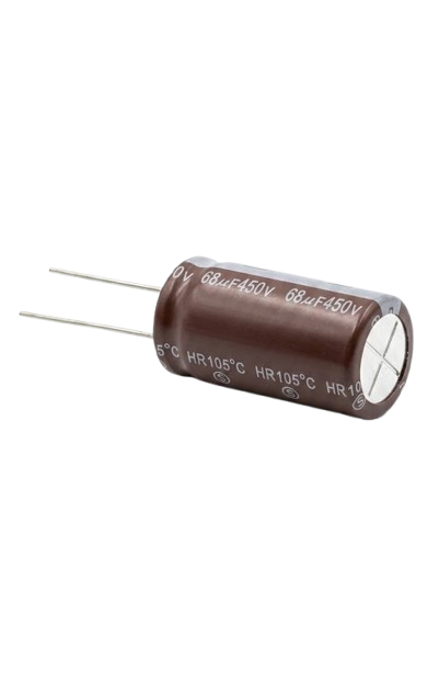 A377 68µF 450V Electrolytic Capacitor – High Voltage Radial Capacitor (105°C)