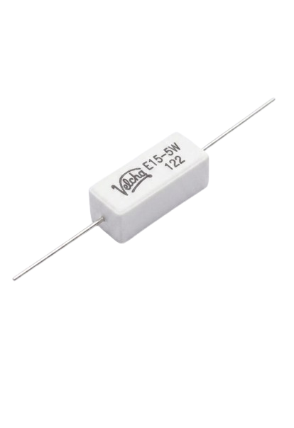 A385 Velcha E15 5W Cement Resistor (15 Ohm) – High Power Wirewound Resistor
