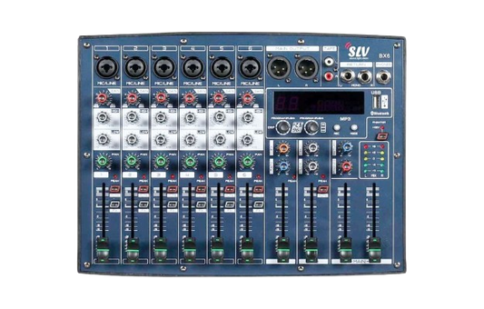Professional Audio Mixer with USB Recording – Multi-Channel Sound Mixer BS6X