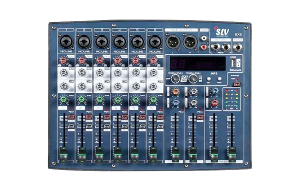 Professional Audio Mixer with USB Recording – Multi-Channel Sound Mixer BS6X
