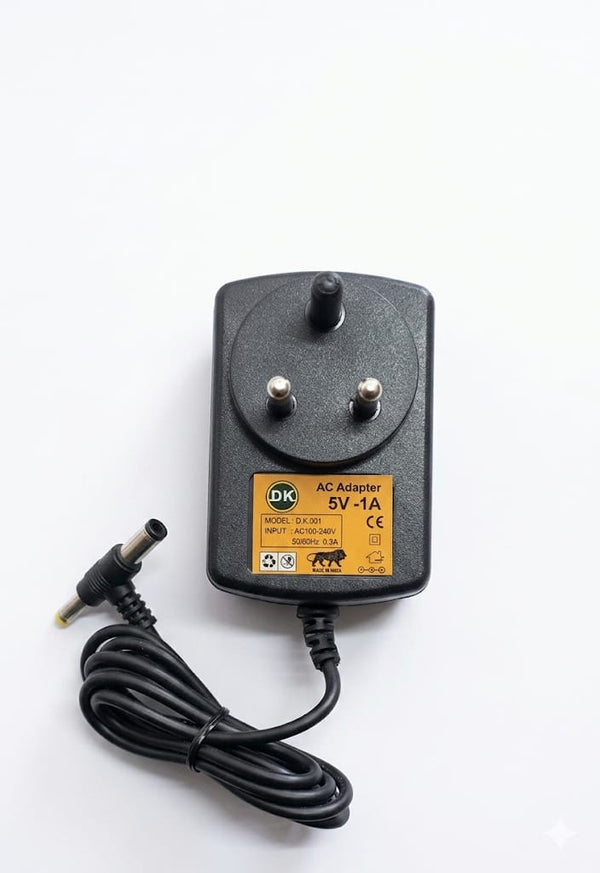 C101 5V 1A AC/DC Power Adapter Charger with DC Barrel Plug