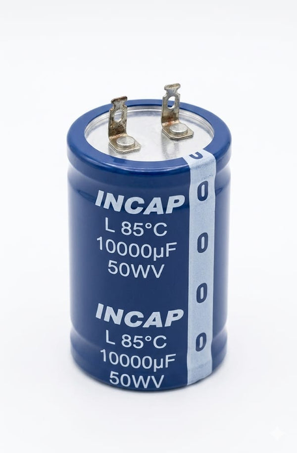 C124 10000uF 50V INCAP High-Capacity Capacitor – L-Series Snap-In