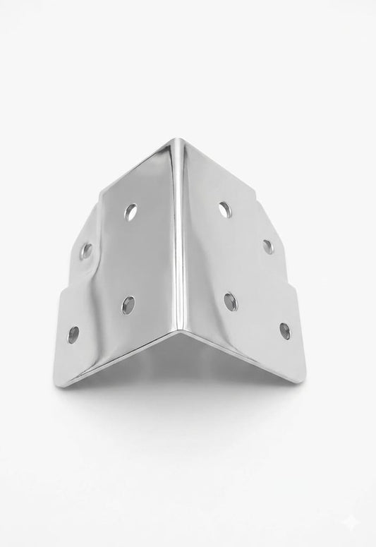 C126 6-Hole Polished Corner Reinforcement Plate – Industrial Edge Protector