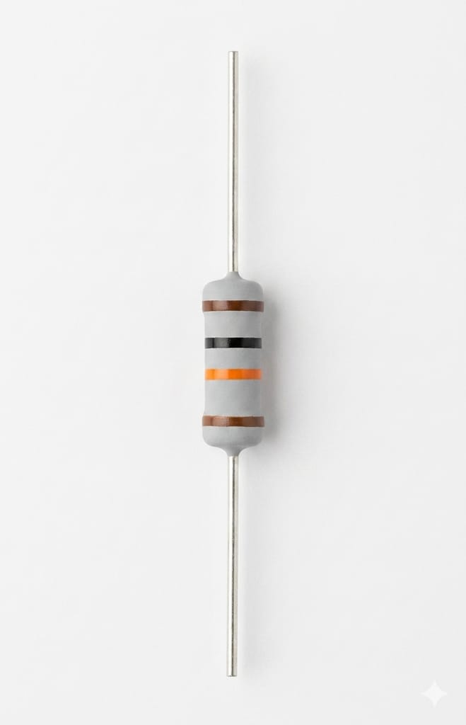 C24 Axial Lead Resistor Through-Hole Electronic Component | Durable PCB Resistor for DIY & Repair Use (27PCS)