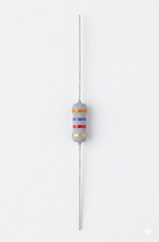 C28 High Precision Axial Lead Resistor – Color Code, Through-Hole, Durable Electronic Component(25PCS)