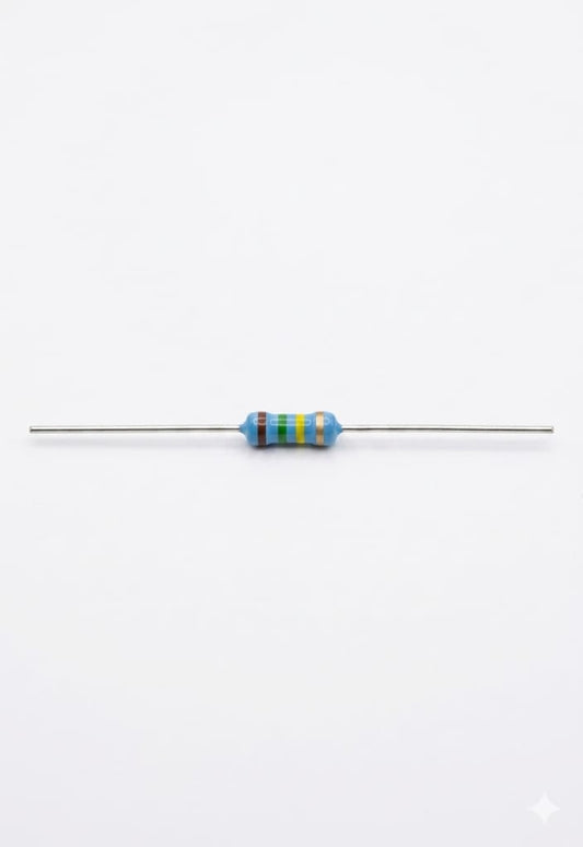 C30 150k Ohm Metal Film Resistor – 1/4 Watt (0.25W) ±1% Tolerance – High Precision Through-Hole Resistor (57PCS)
