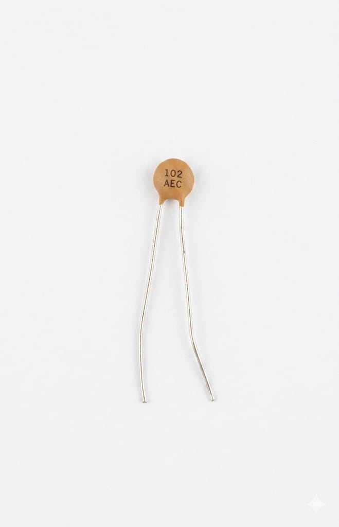 C33 1nF (102) Ceramic Disc Capacitor – 50V High Stability Multilayer Ceramic Capacitor (MLCC) – Through-Hole (39 PCS)