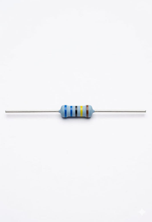 C52 6.6M Ohm Metal Film Resistor – 1/4 Watt (0.25W) ±1% Precision – Through-Hole Axial Lead (55PCS)