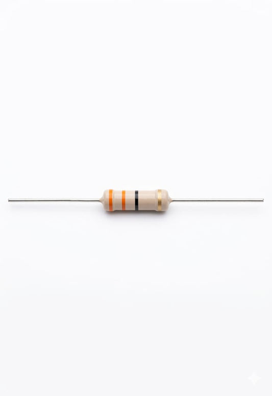 C55 550k Ohm Resistor – 1/4 Watt (0.25W) ±5% Tolerance – Carbon Film Through-Hole Axial Resistor(7PCS)