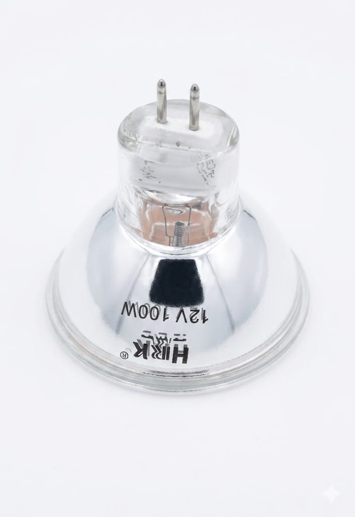 C64 12V 100W MR16 Halogen Reflector Lamp – GU5.3 Bi-Pin Base (HRK)