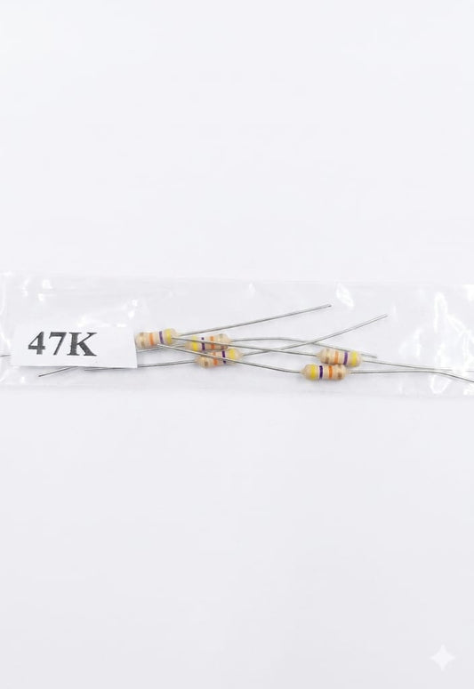 C69 1k Ohm ($1k\Omega$) 1/4 Watt Metal Film Resistor – 5% Tolerance (Brown, Black, Red, Gold)(5PCS)