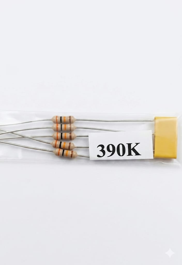 C78 390k Ohm (390K) Carbon Film Resistor - 1/4 Watt (10PCS)