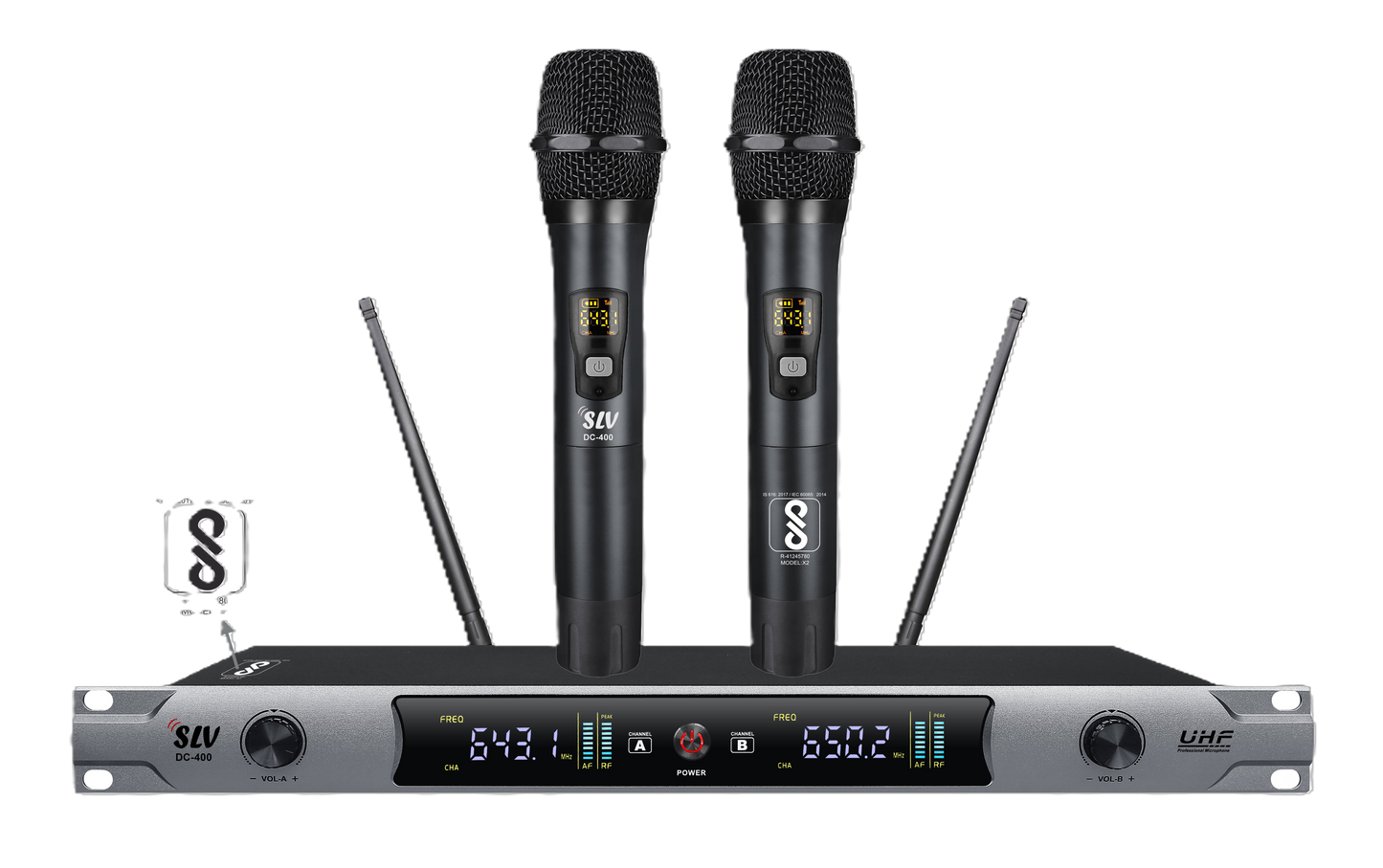 SLV DC400 UHF WIRELESS MICROPHONE