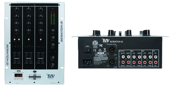 Scratch 3i 3-Channel DJ Mixer with USB & Bluetooth