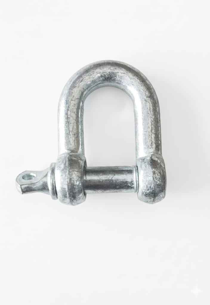 Heavy Duty D Shackle – Galvanized Steel Bow Shackle for Lifting & Rigging