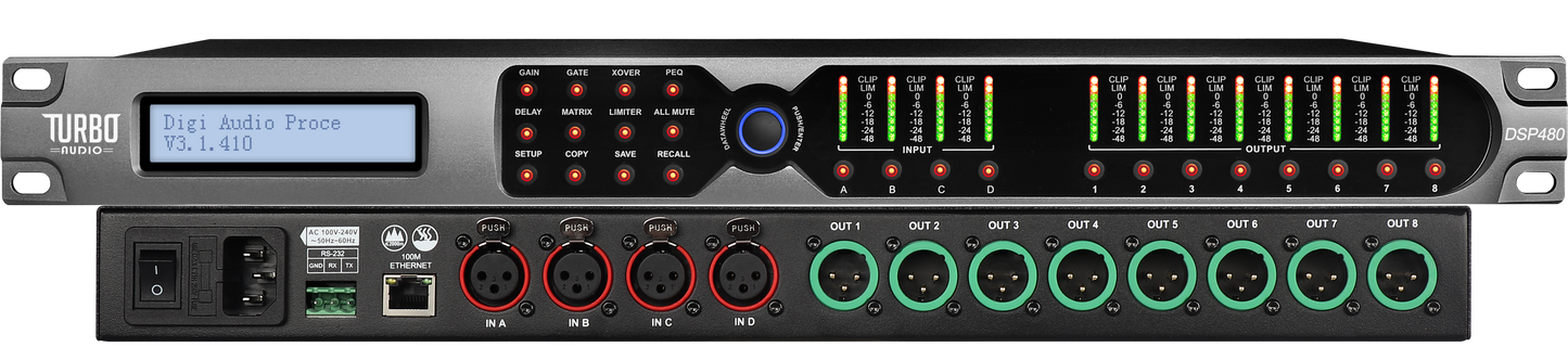 DSP-480 Digital Signal Processor (4 In / 8 Out)