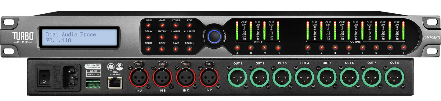 DSP-480 Digital Signal Processor (4 In / 8 Out)