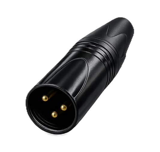 BLACK XLR MALE (MODEL M-03)
