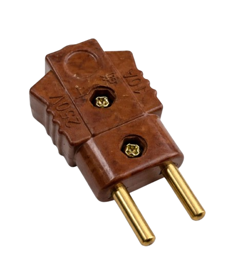 SLV BROWN MALE PLUG (MODEL M-27)