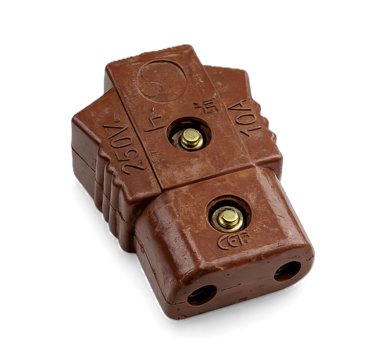 SLV BROWN FEMALE PLUG (MODEL M-28)